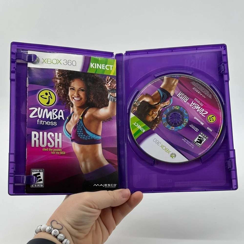 Microsoft Xbox 360 Zumba Fitness Rush Game DanceInstruction High Energy aerobics